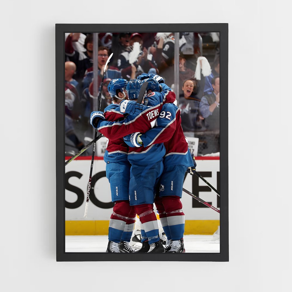 Poster Avalanche en Fête – affiche Hockey sur glace (vue 2)